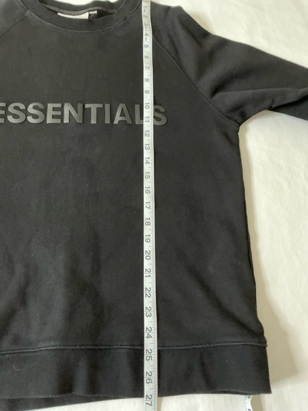 Essentials Men’s Black Logo Crewneck Sweatshirt Size Medium - Picture 8 of 12
